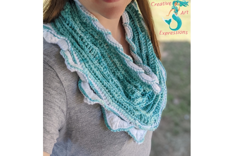 Topaz Sea Infinity Scarf