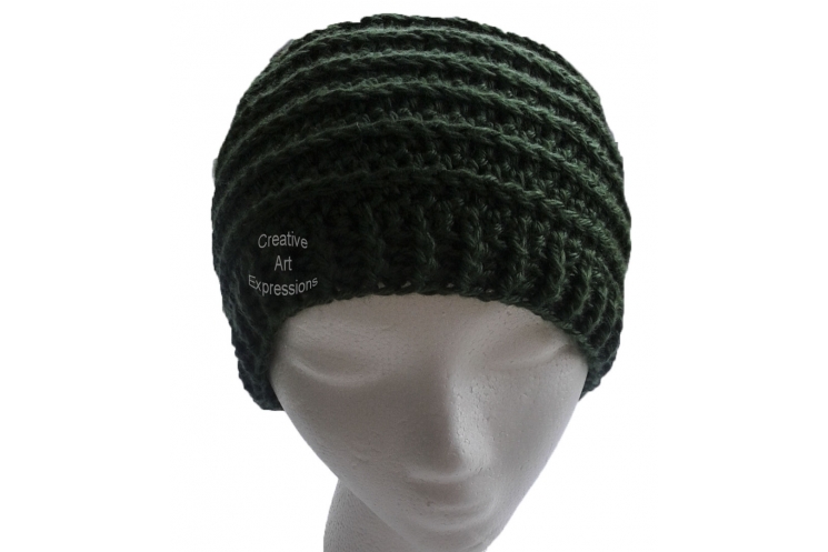 Green Messy Bun Hat