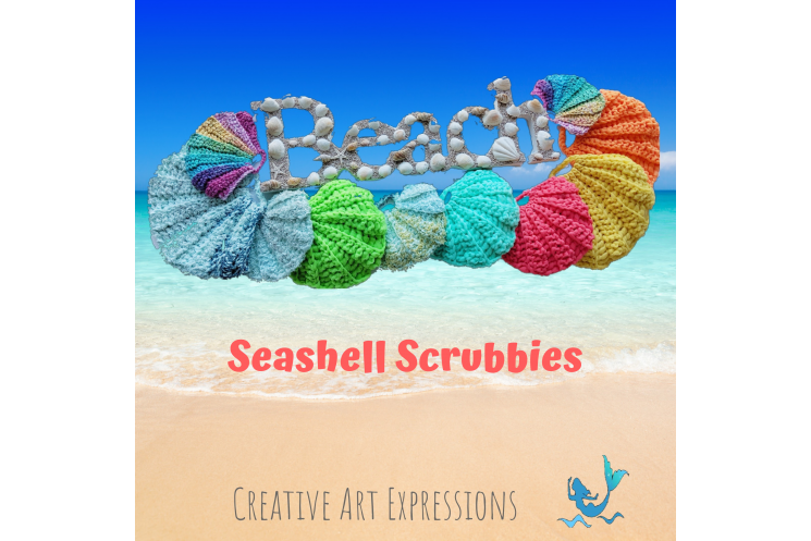 Crocheted Seashell Scrubbies