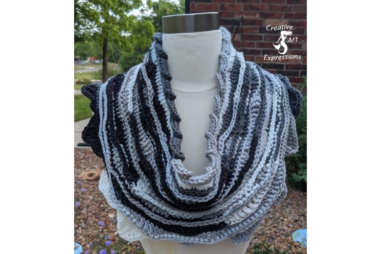 Midnight Sea Breeze Infinity Scarf