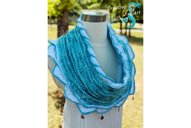 Topaz Sea Infinity Scarf