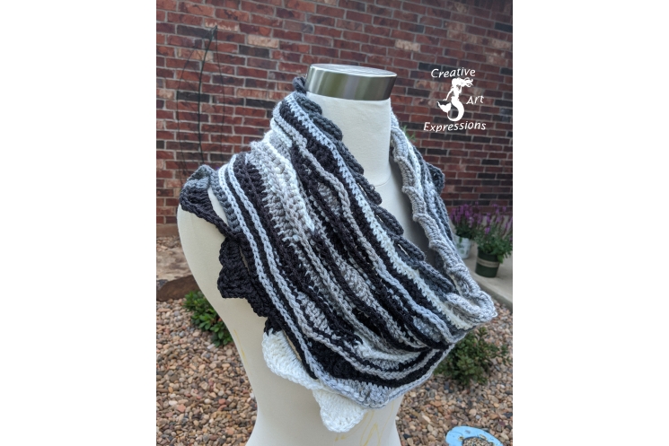 Midnight Sea Breeze Infinity Scarf