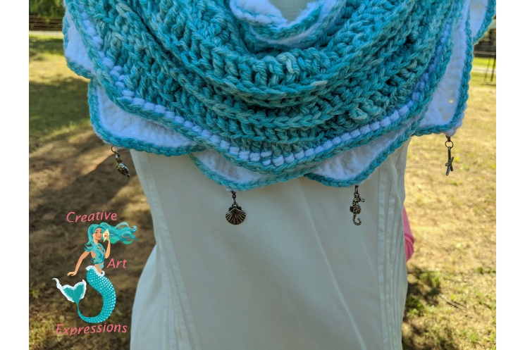 Topaz Sea Infinity Scarf