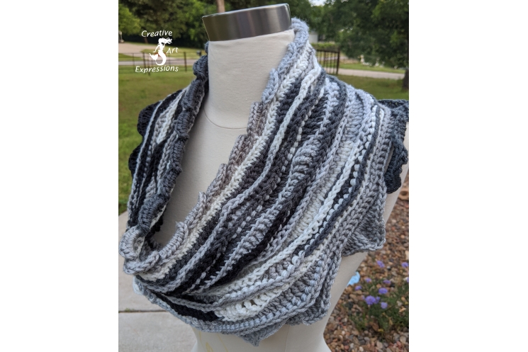 Midnight Sea Breeze Infinity Scarf