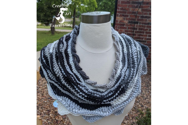 Midnight Sea Breeze Infinity Scarf
