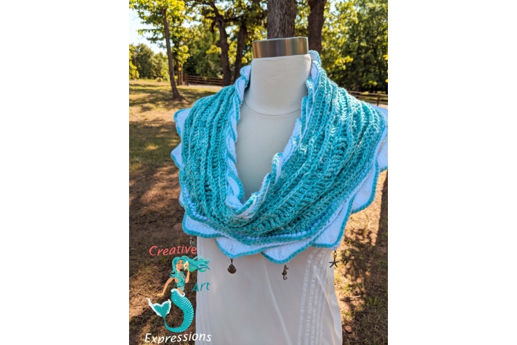 Topaz Sea Infinity Scarf