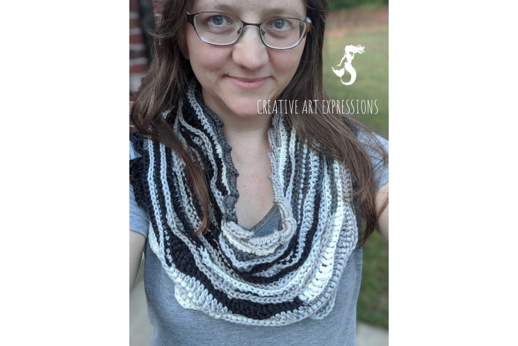 Midnight Sea Breeze Infinity Scarf