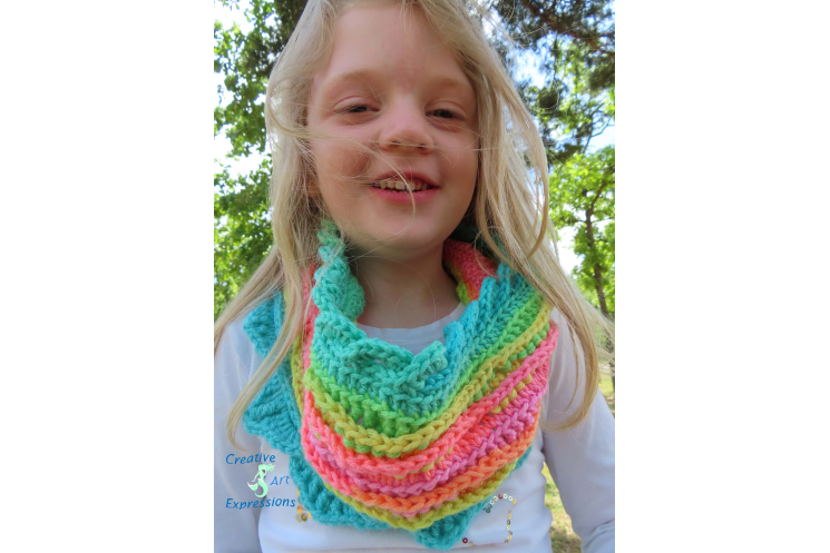 Sea Breeze Infinity Scarf in Coral Reef Youth 6-10 yrs