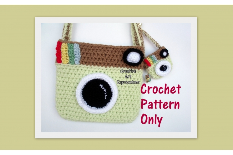 Camera Purse & Miniature Camera Purse Crochet Pattern