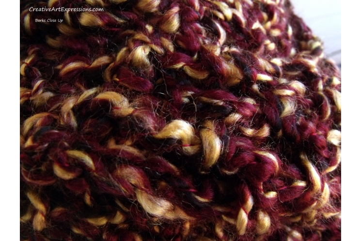 Hand Crocheted Barks Bulky Infinity Scarf