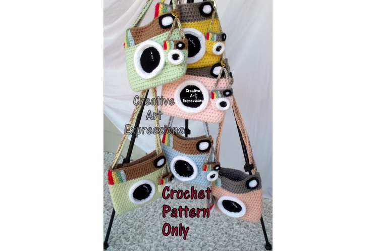 Camera Purse & Miniature Camera Purse Crochet Pattern