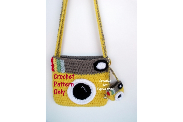 Camera Purse & Miniature Camera Purse Crochet Pattern