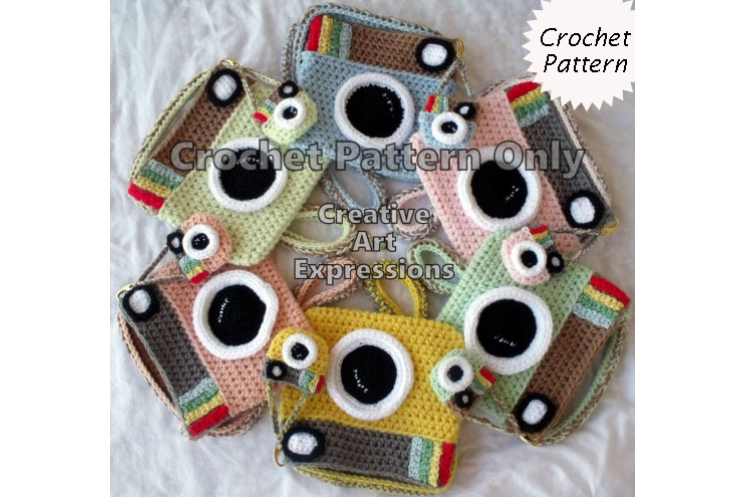 Camera Purse & Miniature Camera Purse Crochet Pattern