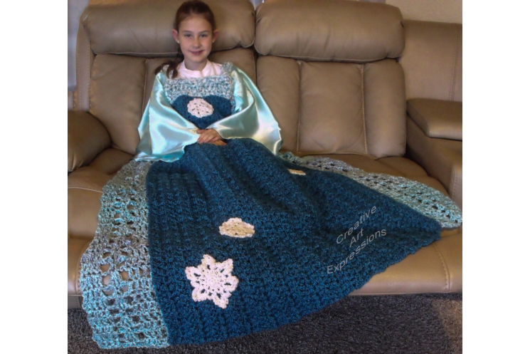Ice Snow Princess Dress Blanket Thick & soft