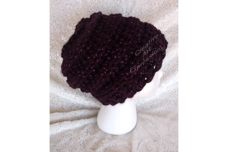 Chunky Beehive Ribbed Slouchy Hat in Galaxy