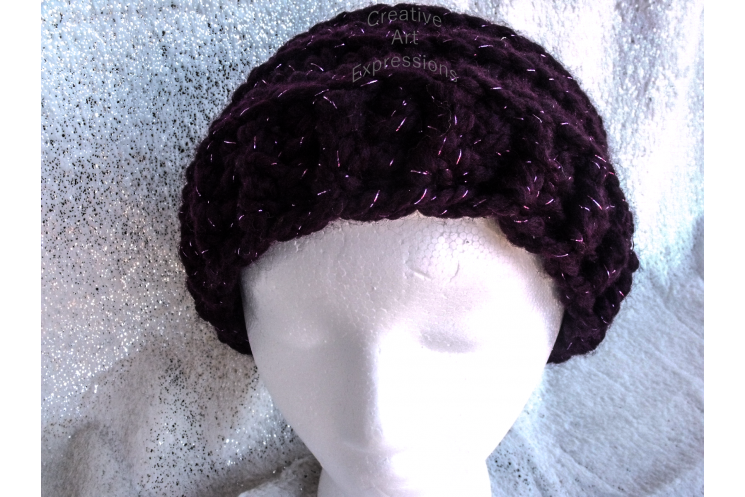 Chunky Beehive Ribbed Slouchy Hat in Galaxy