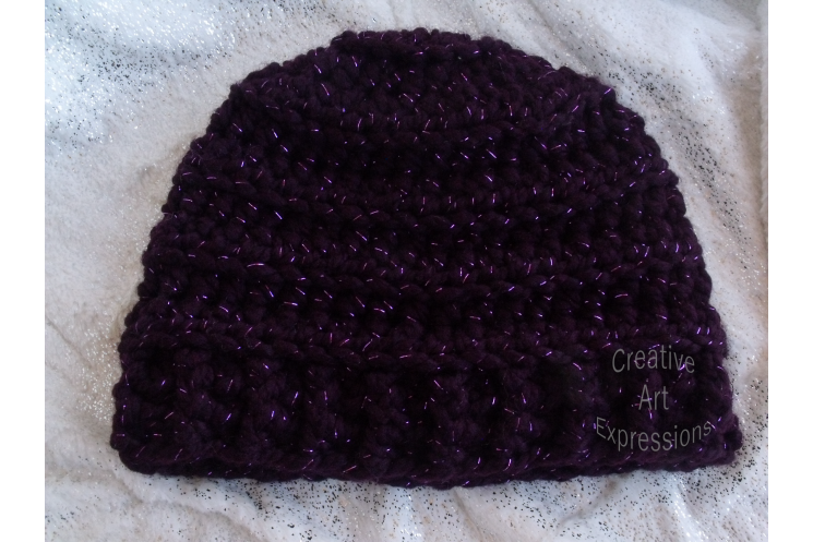 Chunky Beehive Ribbed Slouchy Hat in Galaxy