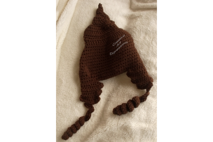 Back of Hat with ear flaps
