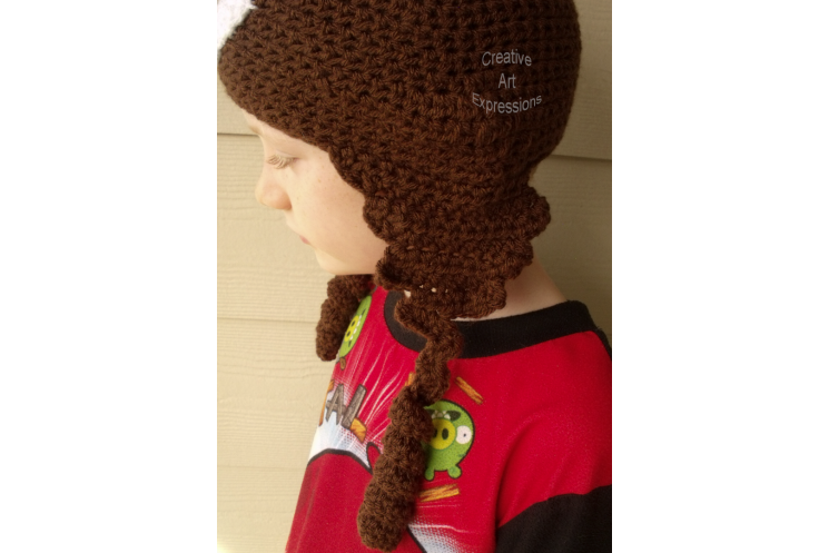 Poop Emoji Brown Hat Crocheted Child Size