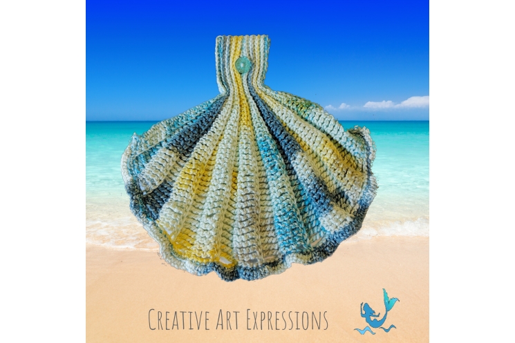 Seashell Hand Hanging Towel in Paris in June