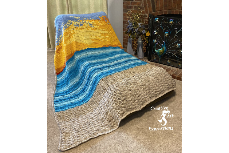 Sand Sea Sky King Blanket