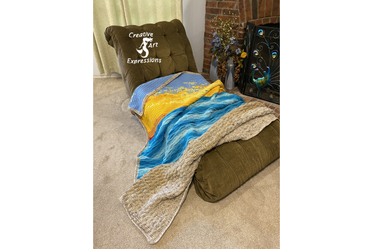 Sand Sea Sky King Blanket