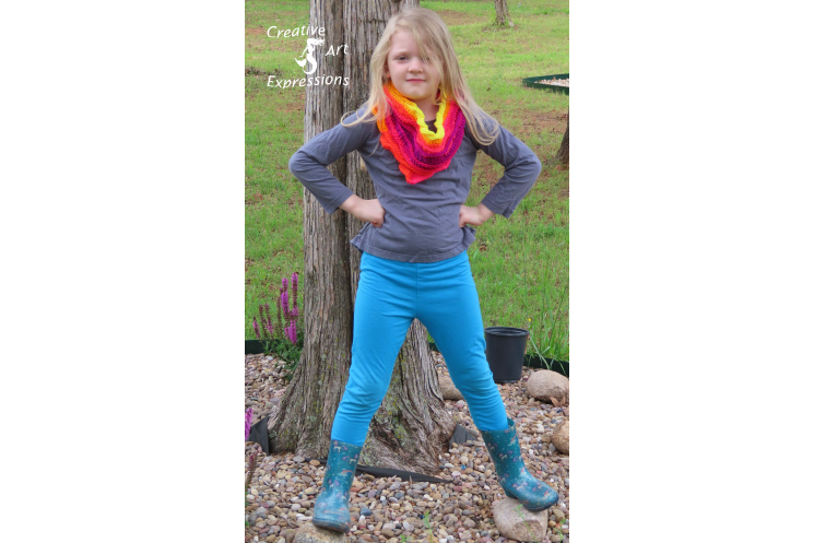 Sea Breeze Infinity Scarf Sunset Sea Youth 6-10 yrs