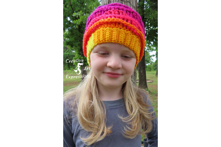 Sea Breeze Ear Warmer in Sunset Sea Youth 6-10