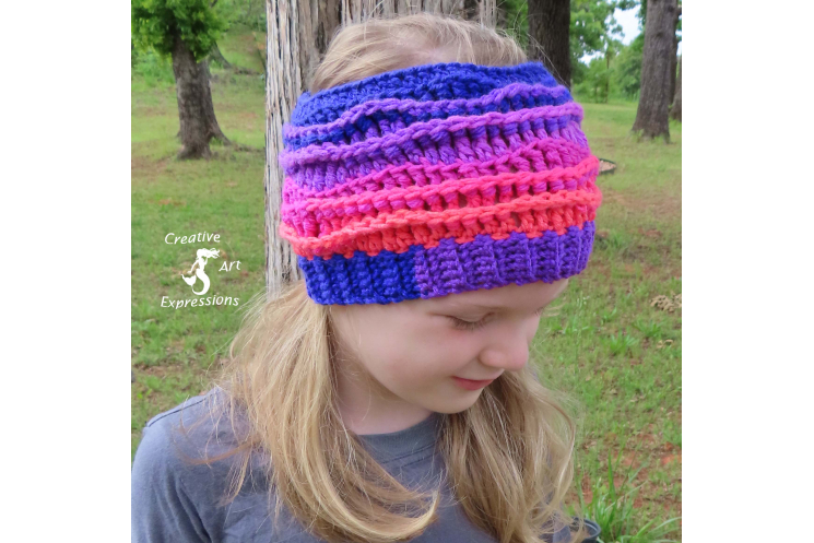 Sea Breeze Headband in Flamingo Bay Child 2-5 yrs