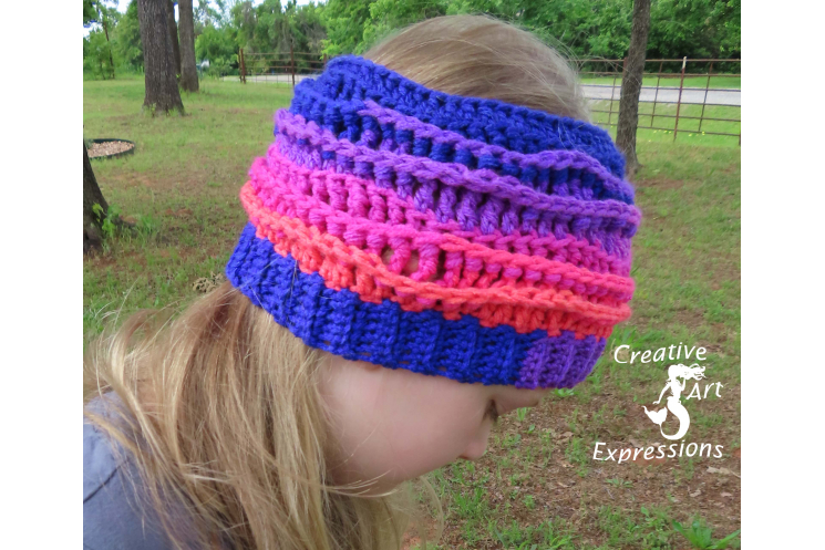 Sea Breeze Headband in Flamingo Bay Child 2-5 yrs