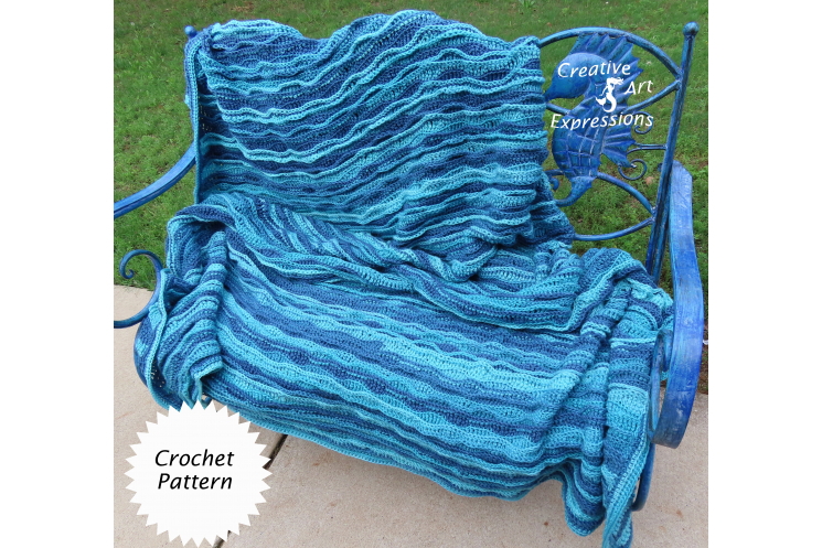 Sea Breeze King Size Blanket in Blue-tiful