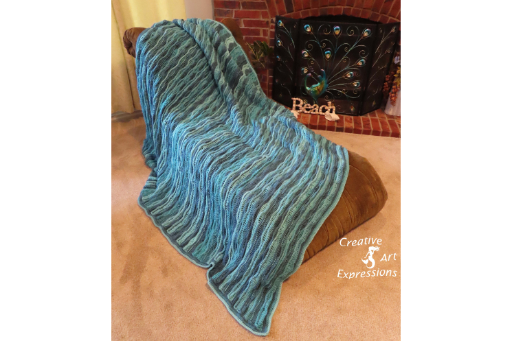 Sea Breeze King Size Blanket in Blue-tiful
