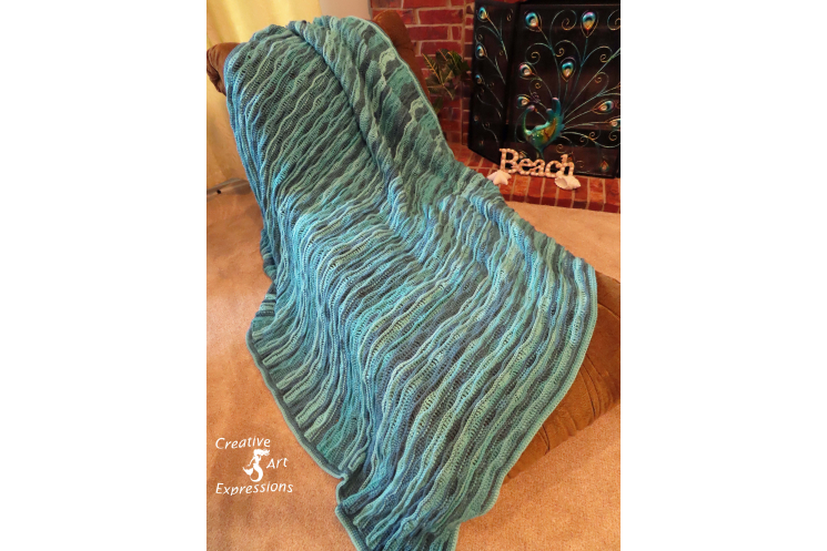 Sea Breeze King Size Blanket in Blue-tiful