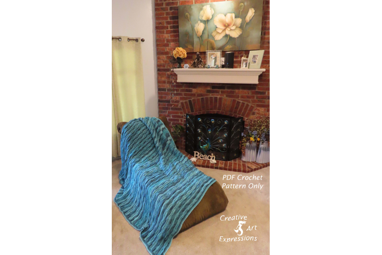 Sea Breeze King Size Blanket in Blue-tiful