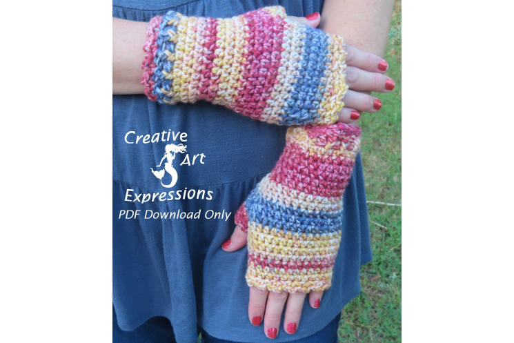 Beginner Fingerless Gloves in Brighton Road