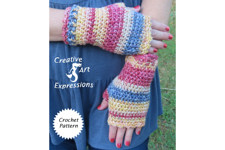 Beginner Fingerless Gloves in Brighton Road