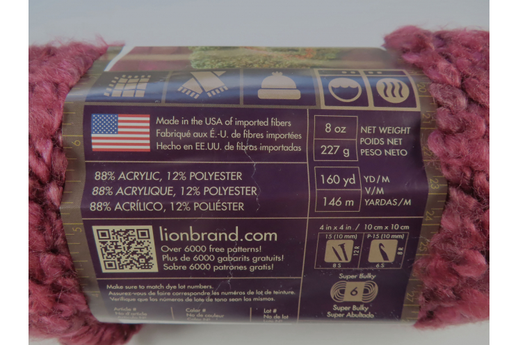 Lion Brand Homespun Thick & Quick Claret