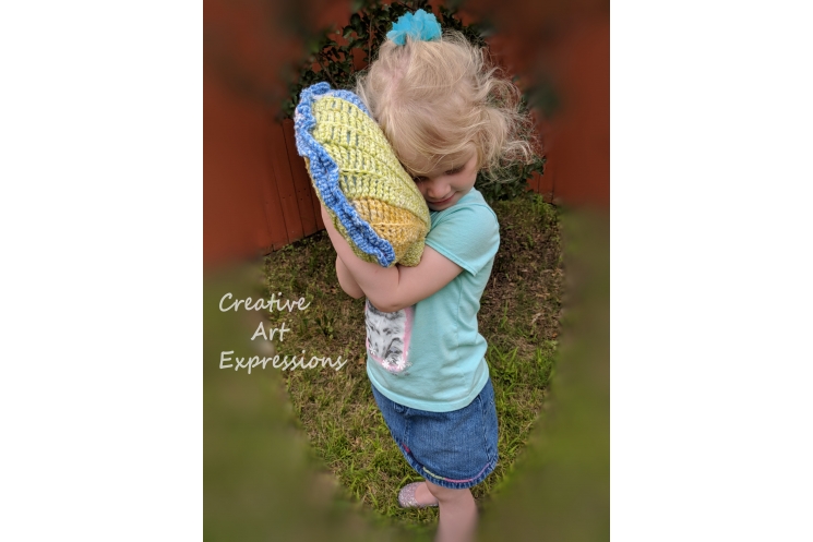 Seashell Pillow in Use