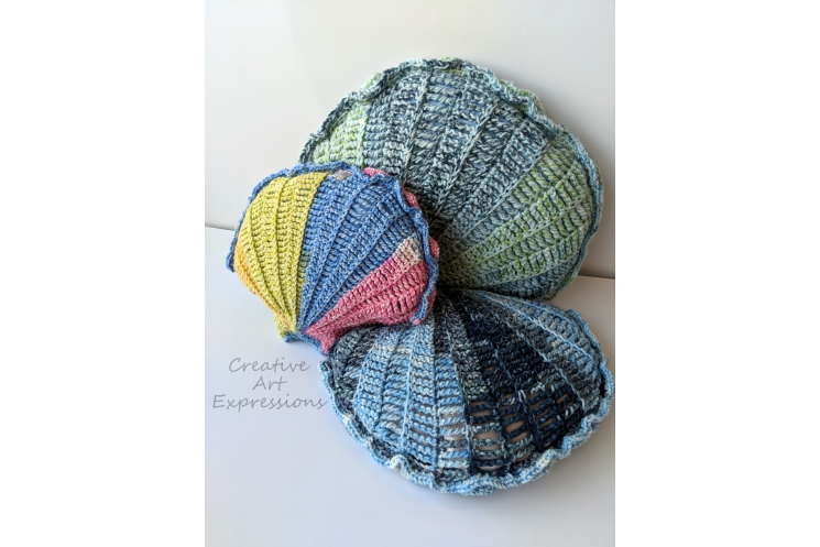 Seashell Pillows Small Medium Large