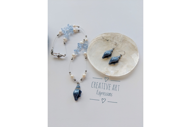 Something Blue Necklace & Earring Set