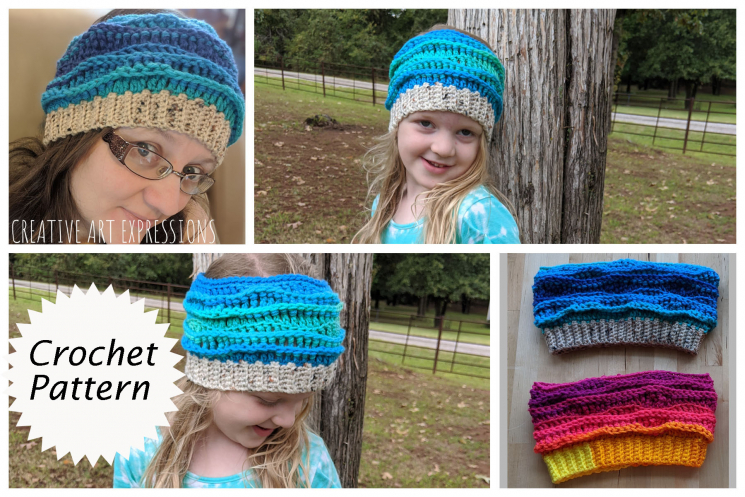 Sea Breeze Ear Warmer Crochet Pattern
