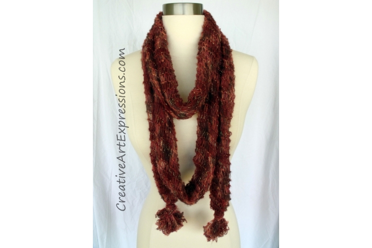 Creative Art Expressions Autumn Leaves Scarf