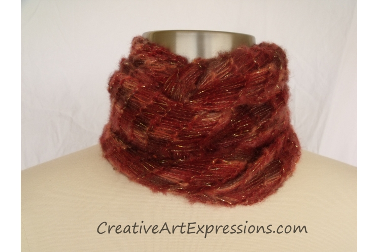 Creative Art Expressions  Autumn Leaves Scarf