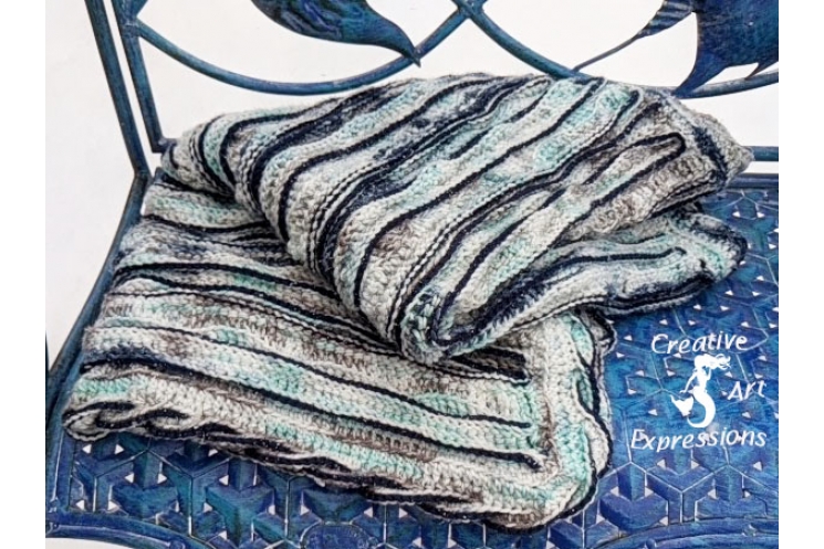 Seafoam Whispers Baby or Lap Blanket