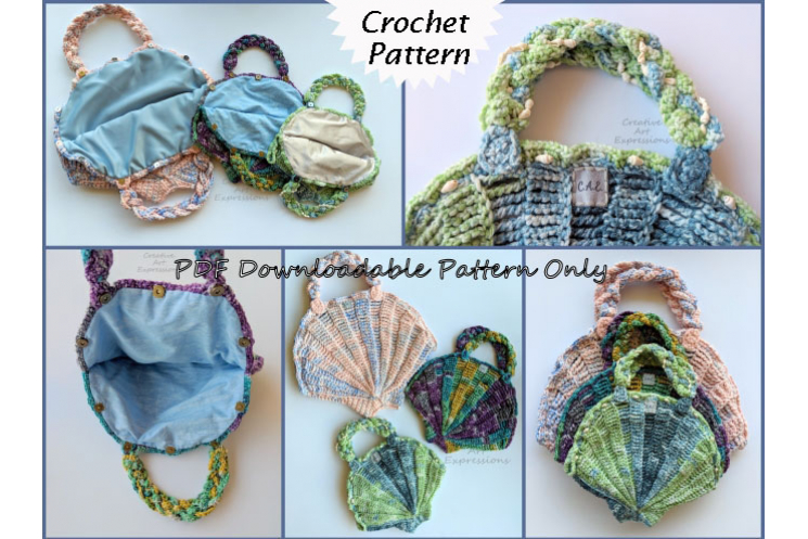 Seashell Purse 3 sizes