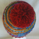 Bright Colored Hat Adult Teen Red Pom