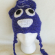 Purple Sparkle Poop Hat Adult Teen