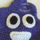 Purple Sparkle Poop Hat Adult Teen