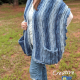 Sea Breeze Pocket Shawl Sapphire Seas