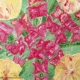 Hand Painted Lantana In Bloom Acrylic Painting